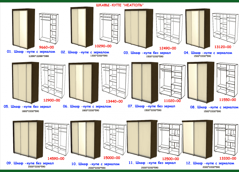 шкаф-купе неаполь в Кирове