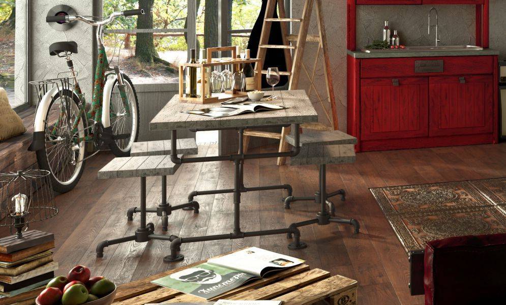 столовая группа home collection в стиле loft в Кирове