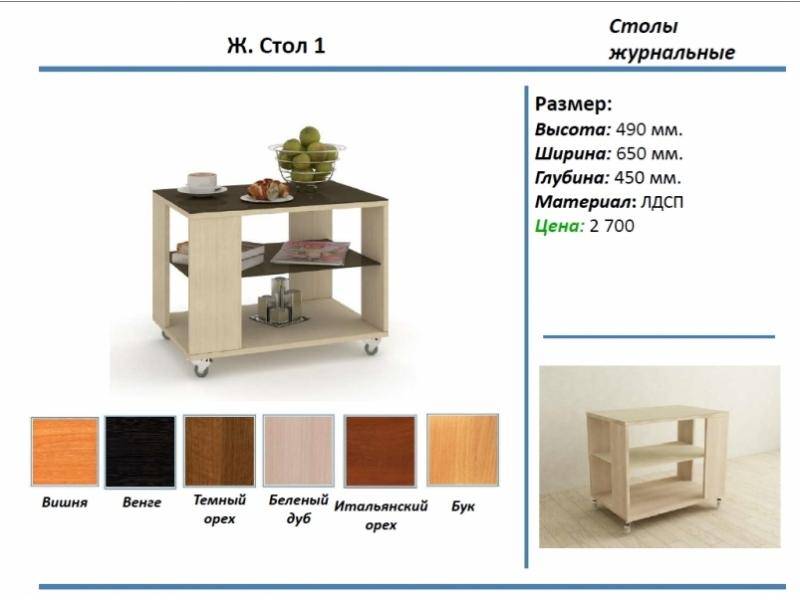 журнальный стол 1 в Кирове