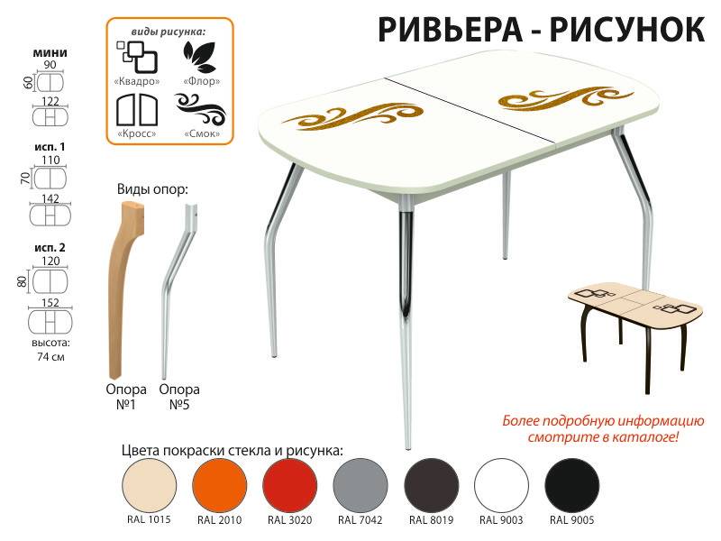 стол обеденный ривьера рисунок в Кирове