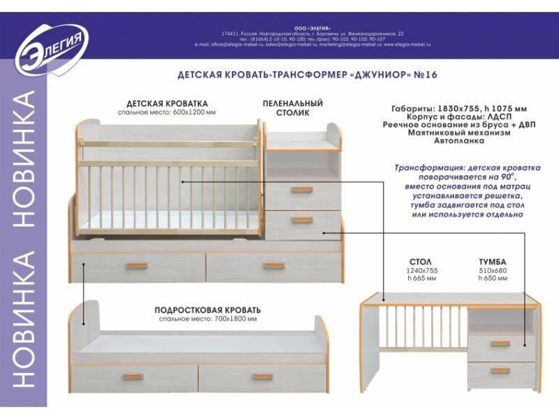 кровать-трансформер джуниор в Кирове