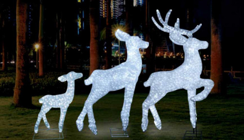 световая фигура 3d олень - белый папа в Кирове