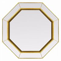 зеркало золотое венецианское восьмиугольное espresso gold в Кирове