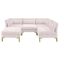 диван zara sectional угловой розовый в Кирове