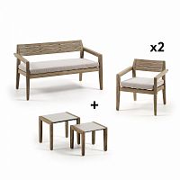 комплект мебели pack 616 climby 2 стола + 2 кресла + скамейка от la forma (ex julia grup) в Кирове
