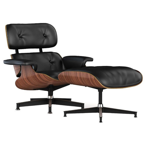 кресло lounge chair & ottoman черное в Кирове