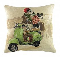 подушка с картинкой scooter dogs green в Кирове