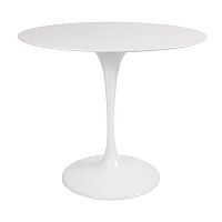 стол eero saarinen style tulip table mdf белый d90 глянцевый в Кирове