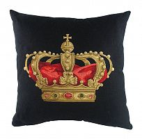 подушка с картинкой короны king crown black в Кирове