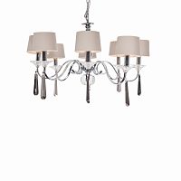 люстра nickel and black crystal 8 плафонов хром в Кирове