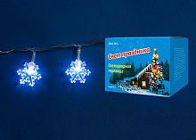 светодиодная гирлянда «снежинки» 280см белая (07923) uniel uld-s0280-020/dta white ip20 snowflakes в Кирове