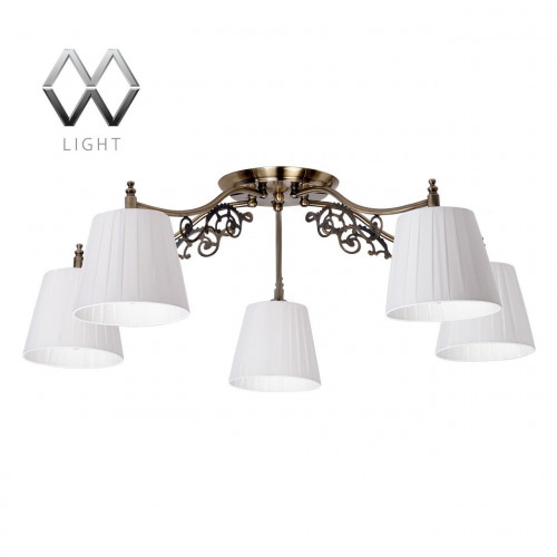 потолочная люстра mw-light моника 372011105 белая в Кирове