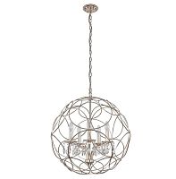 подвесная люстра crystal lux aria sp5 silver в Кирове