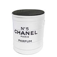 декоративная бочка- пуф chanel №5 white m в Кирове