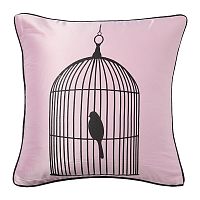 подушка с птичкой в клетке birdie in a cage pink в Кирове