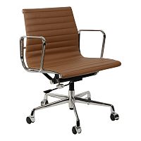 кресло eames style коричневая кожа в Кирове