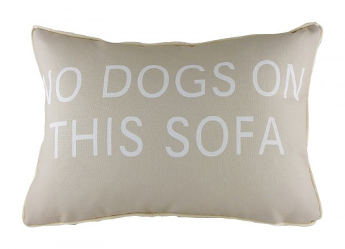 подушка с надписью no dogs on this sofa в Кирове