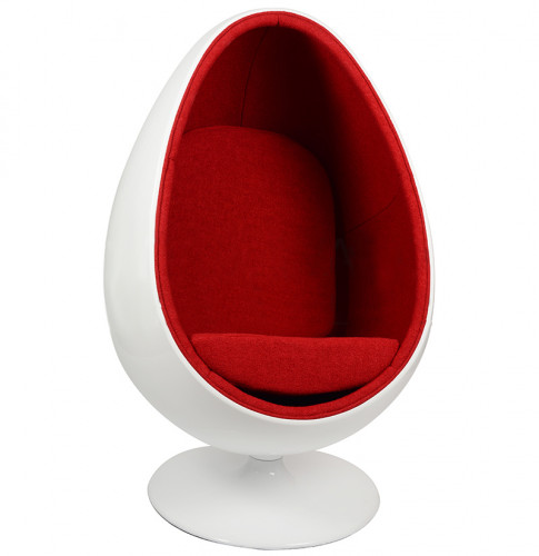 кресло ovalia egg style chair красное в Кирове