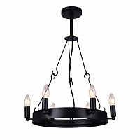 дизайнерская подвесная люстра arte lamp bastiglia a8811sp-6bk черная в Кирове