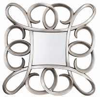 зеркало серебряное квадратное в фигурной раме silver swirl frame от rvastley в Кирове