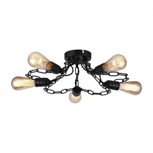 потолочная люстра arte lamp a9344pl-5bk в Кирове