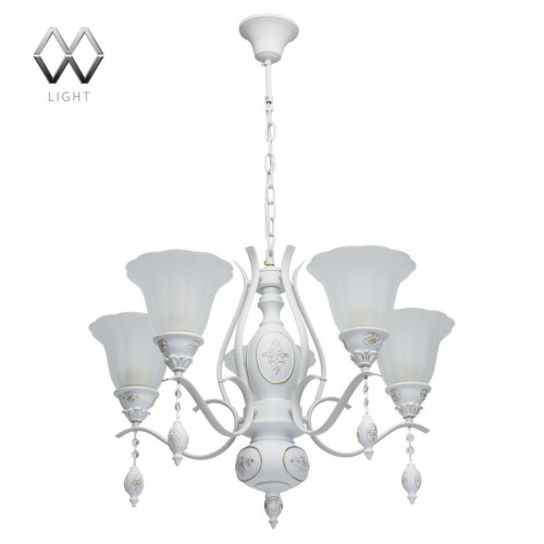 подвесная люстра mw-light версаче 639011505 белая в Кирове