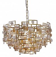 подвесная люстра crystal lux diego sp9 d600 gold в Кирове