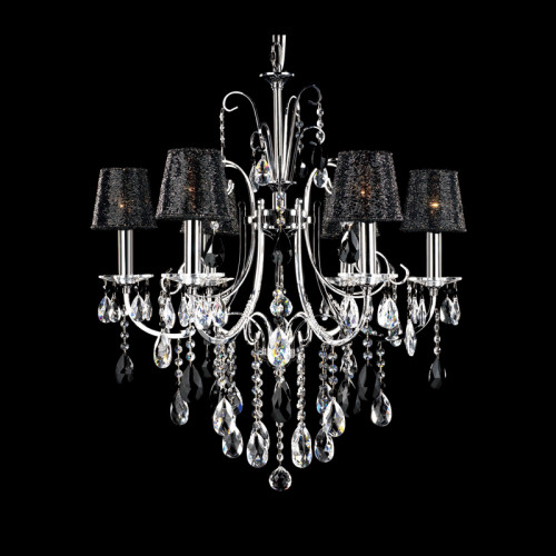 люстра md92721-6a от illuminati прозрачная/черная/ хром в Кирове