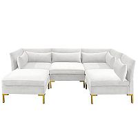 диван zara sectional угловой белый в Кирове