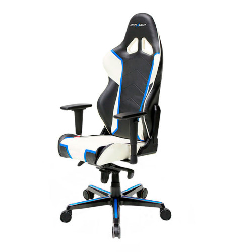 кресло геймерское dxracer racing черно-бело-синее в Кирове