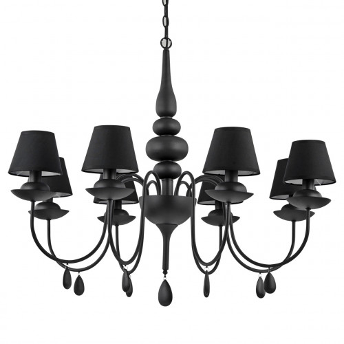 подвесная люстра ideal lux blanche sp8 nero в Кирове