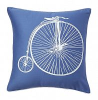 подушка с ретро-велосипедом retro bicycle blue в Кирове