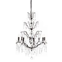 люстра maria theresa grande 8 lamps чёрная, прозрачная в Кирове