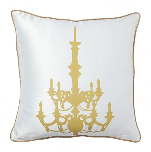 подушка с золотым канделябром chandelier white в Кирове