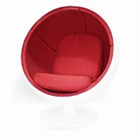 кресло ball chair бело-красное в Кирове