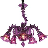 подвесная люстра arte lamp corno a8023lm-5cc фиолетовая в Кирове