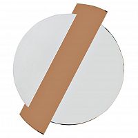 зеркало круглое с коричневой зеркальной вставкой 86x107x2,5 см в Кирове