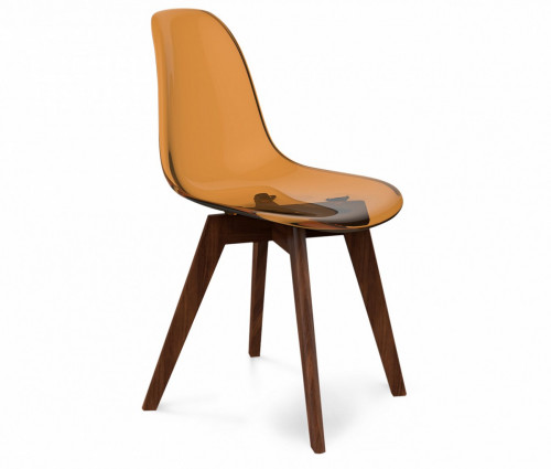 стул dsw кофейный s39 (eames style) в Кирове