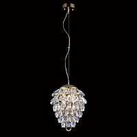 подвесной светильник crystal lux charme sp3+3 led gold/transparent в Кирове