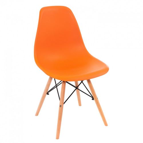 стул деревянный eames pc-015 оранжевый в Кирове