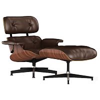 кресло lounge chair & ottoman коричневое в Кирове