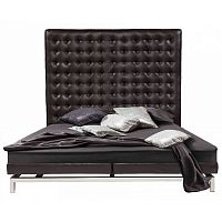 кровать двуспальная 180х200 коричневая из экокожи boss bed в Кирове