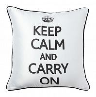 подушка с надписью keep calm and carry on в Кирове