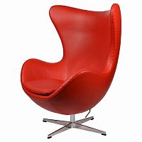 кресло arne jacobsen style egg chair красное в Кирове