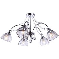 потолочная люстра arte lamp silenzio a9559pl-5cc хром в Кирове