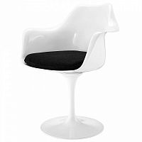 стул eero saarinen style tulip armchair черная подушка в Кирове