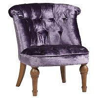 кресло sophie tufted slipper chair вельвет фиолетовое в Кирове