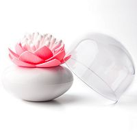 контейнер для хранения ватных палочек lotus белый-розовый в Кирове