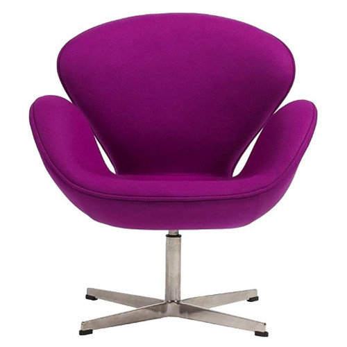 кресло swan chair кашемир лиловое в Кирове