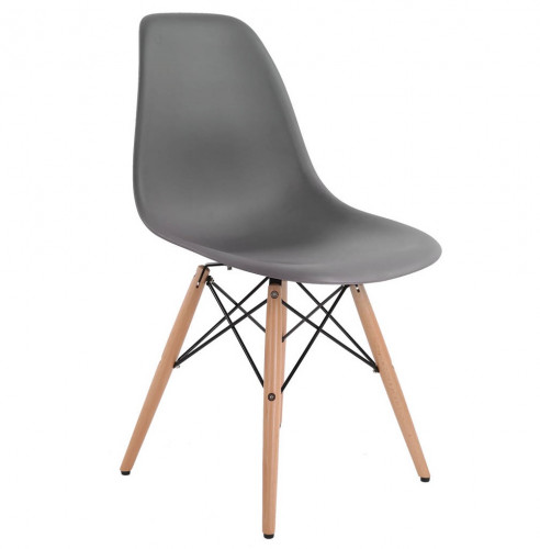 стул деревянный pc-015 серый (eames style) в Кирове